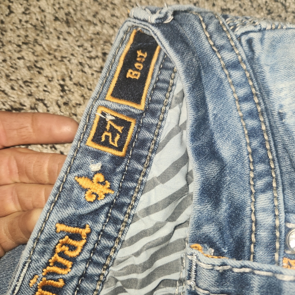 Women Rock revivals sz 27 inseam 29 boot fit sapphire